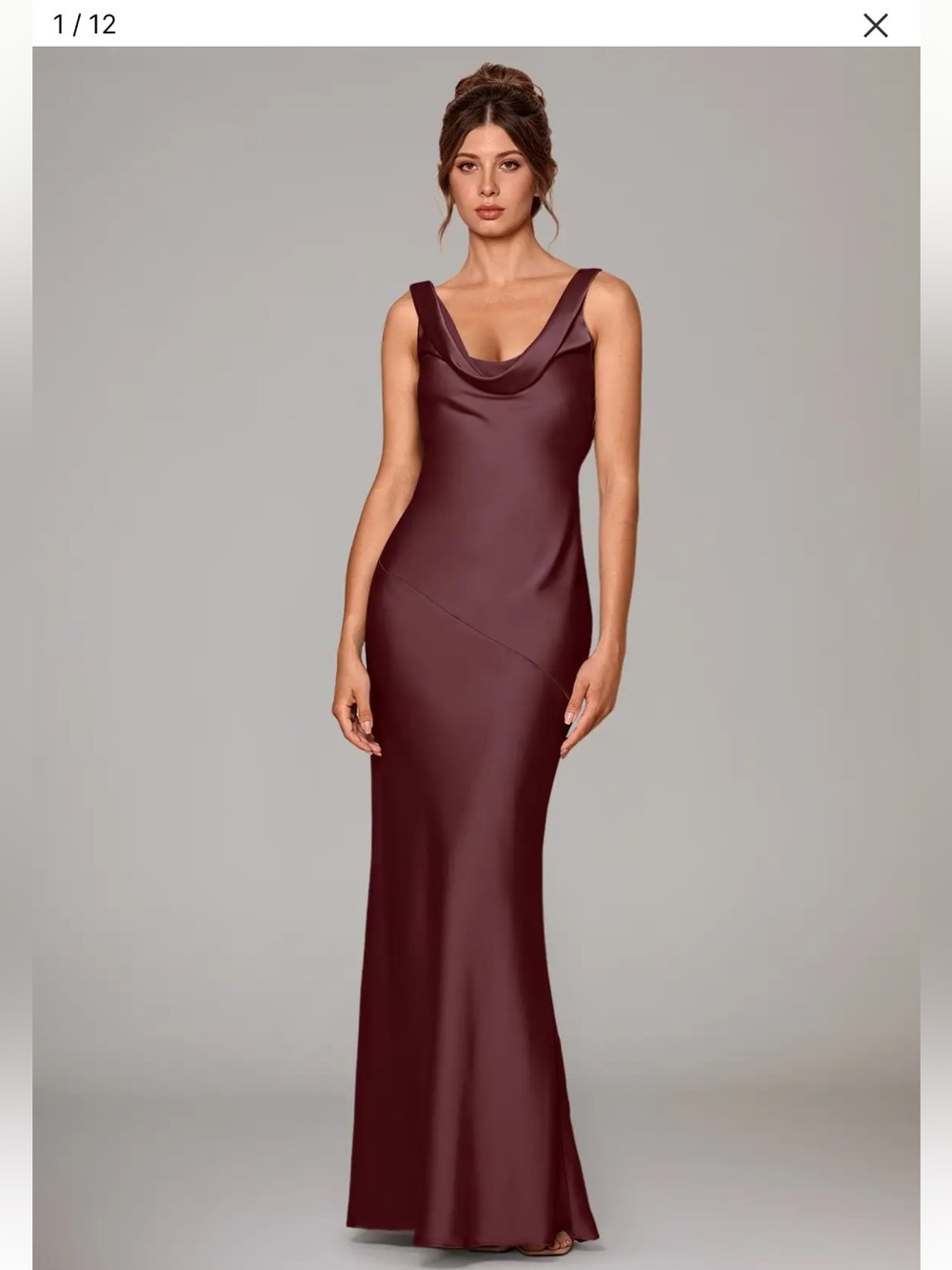 Azazie Rylina Dress - Sangria